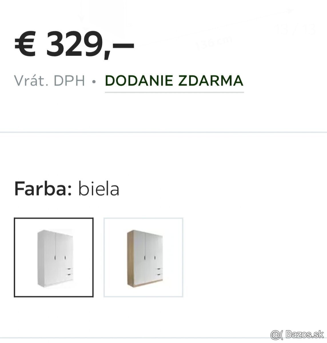 Predám nemeckú šatníkovú skriňu. - 2