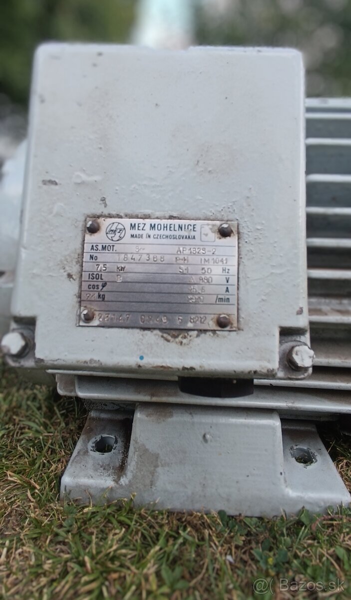 ⚡ Elektromotor 7,5kw / 2910 ot./min – trojfázový, ako nový - 2