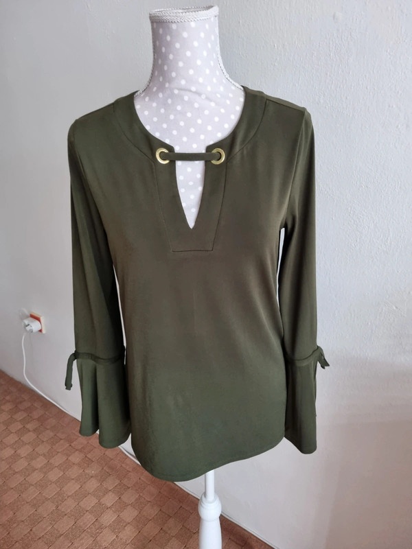 olivovozelná blúzka/top Michael Kors veľ. 40 - 2