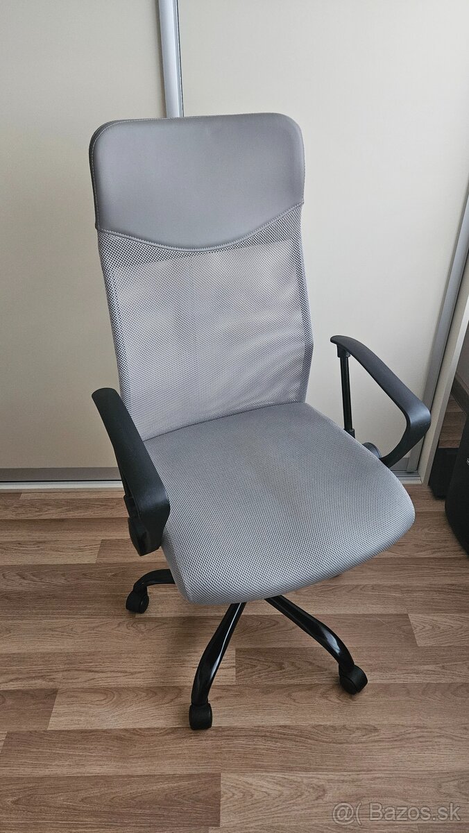 Kancelárska stolička BILLUM sivá - 2