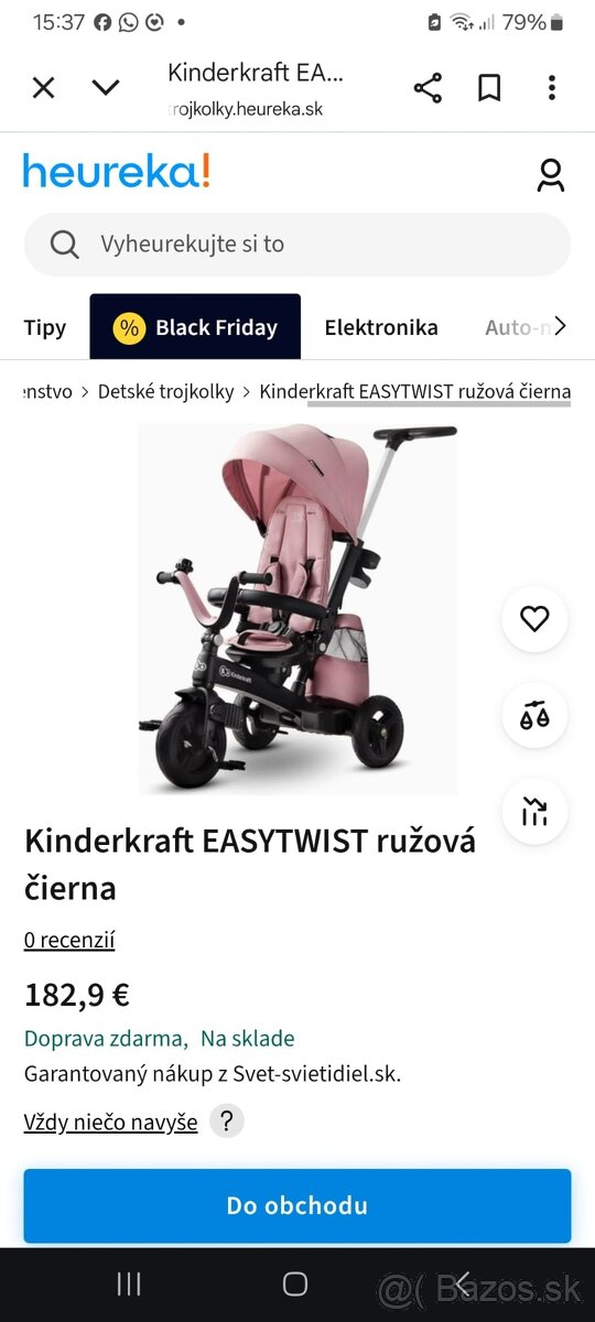 Kinderkraft EASYTWIST - detská multifunkčná trojkolka - 2