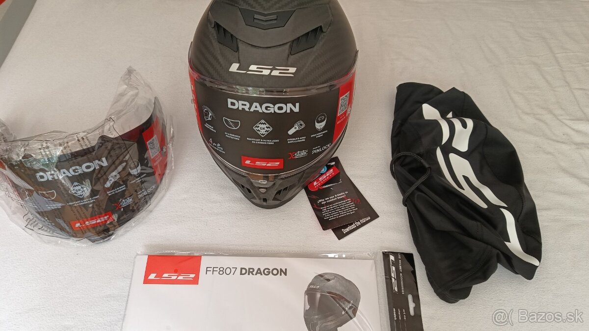 PRILBA LS2 DRAGON CARBON XL - 2