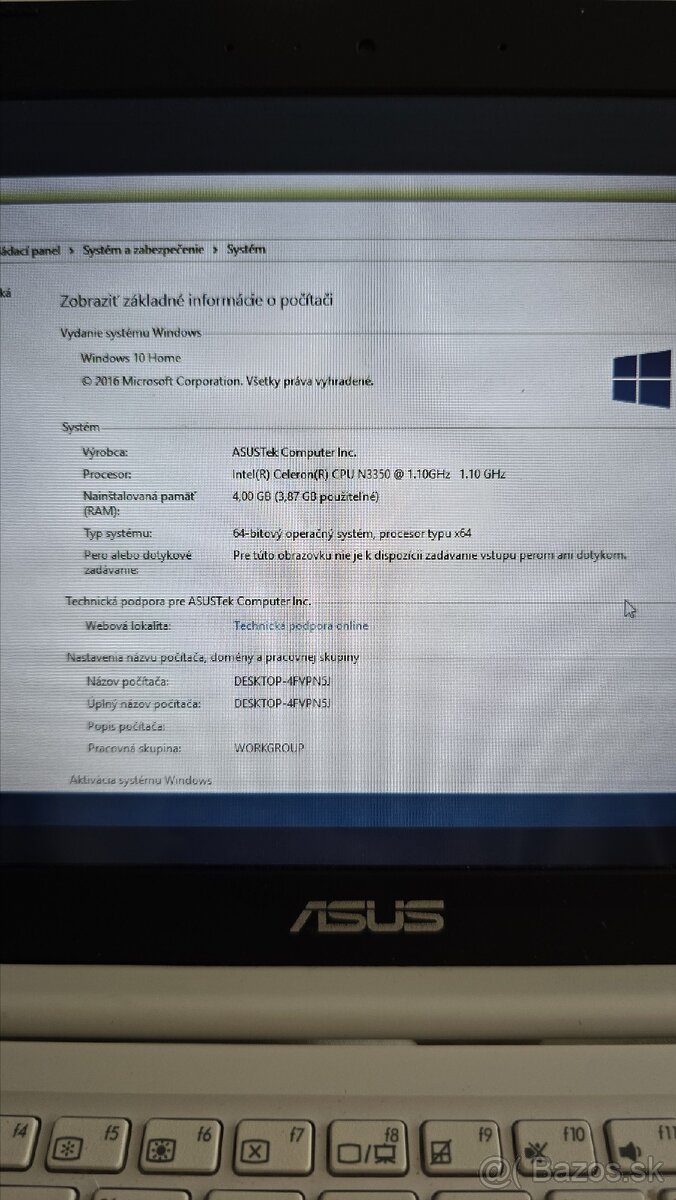 Predám notebook Asus VivoBook - 2