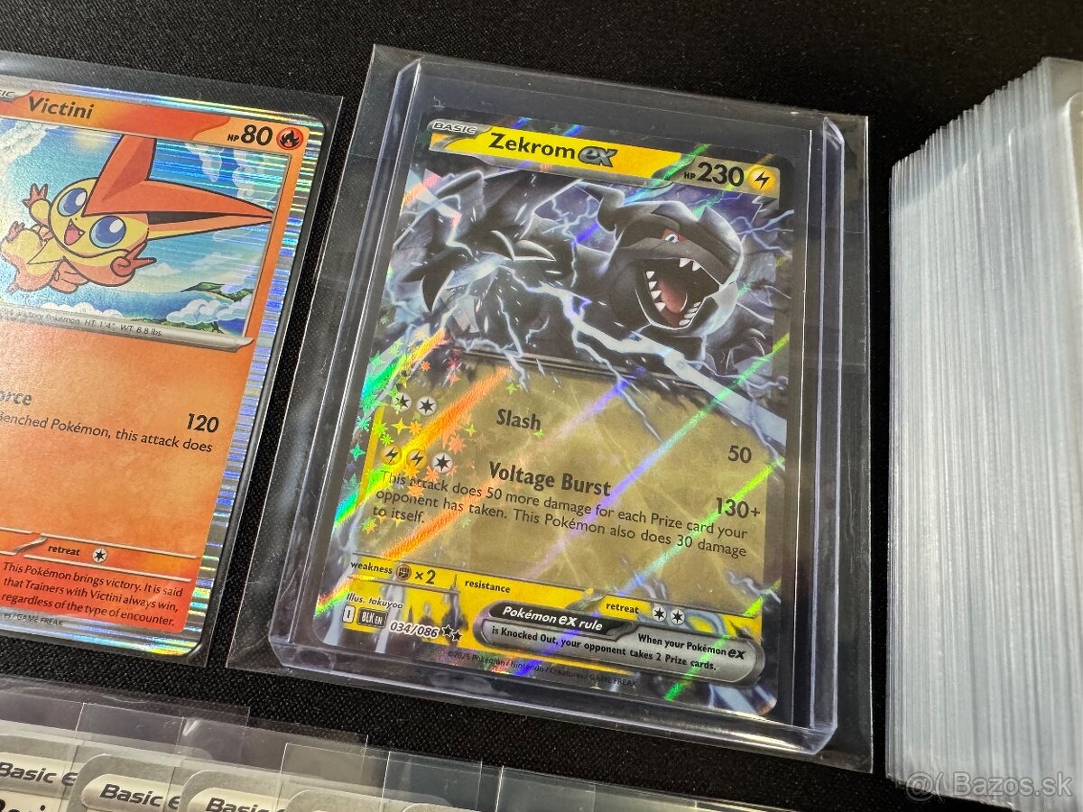 Pokemón MEGA balík G: 100ks kariet v obaloch s EX a darček - 2
