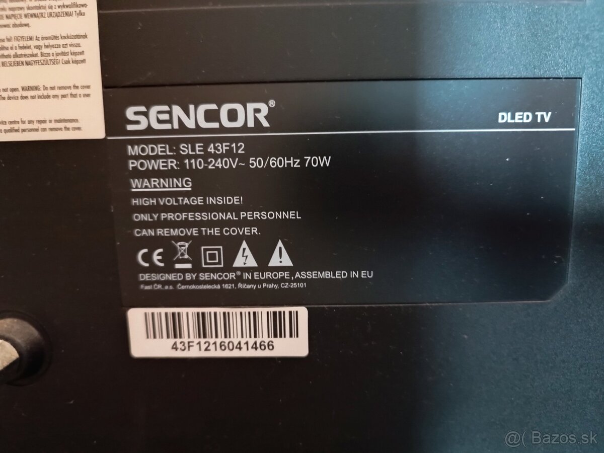 43" Sencor SLE 43F12 - 2