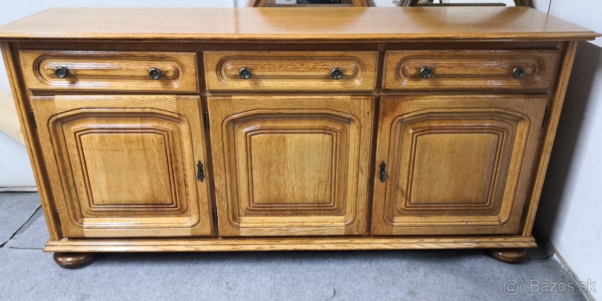 Rustikálna masivná komoda - 2