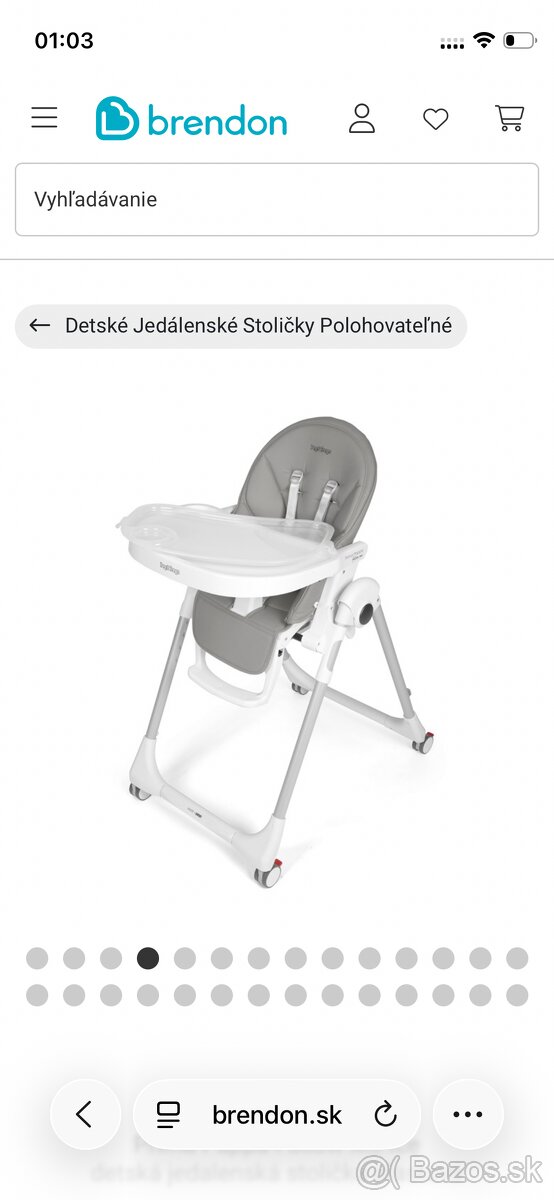 Detská jedálenská stolička multifunkčná 3+ - 2