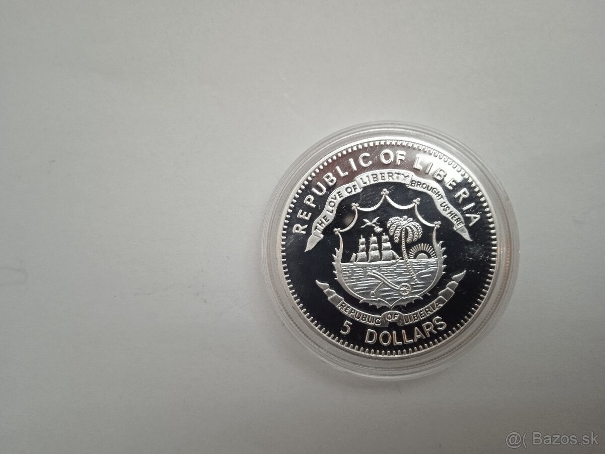 Erwin Rommel - Libéria 5 Dollars - 2