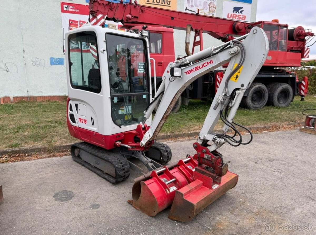 TAKEUCHI TB 216 - RV 2021 - servis VLW - powertilt - 2
