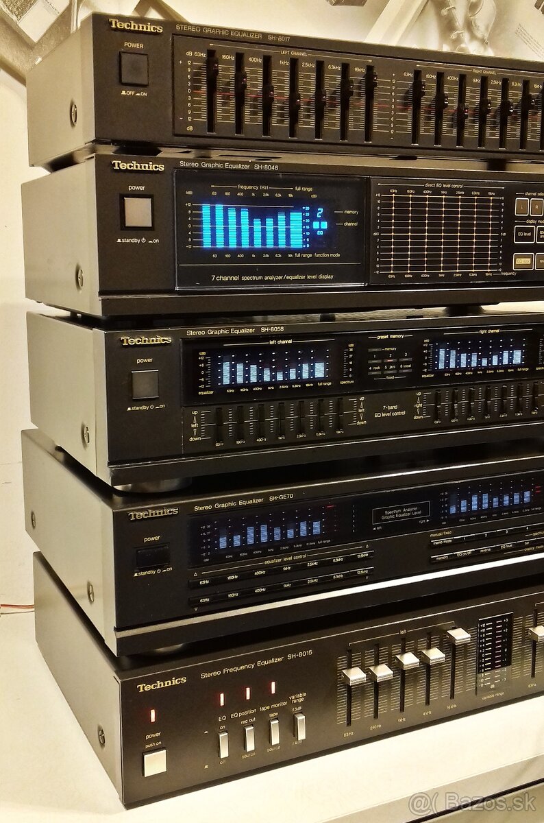 SERIA = 5x Equalizer TECHNICS, antracit, vyroba JAPAN = Eq5 - 2