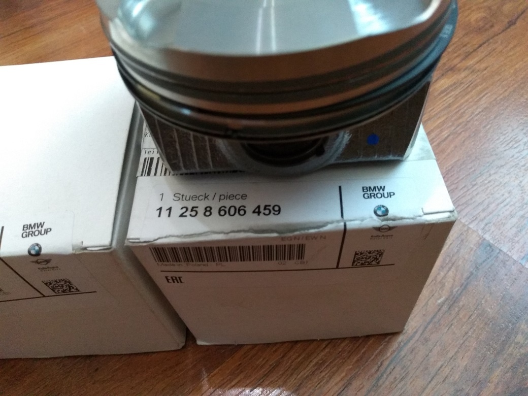 NOVÉ ORIGINÁL PIESTY BMW 2.0L 2012- N20 B20A - 2