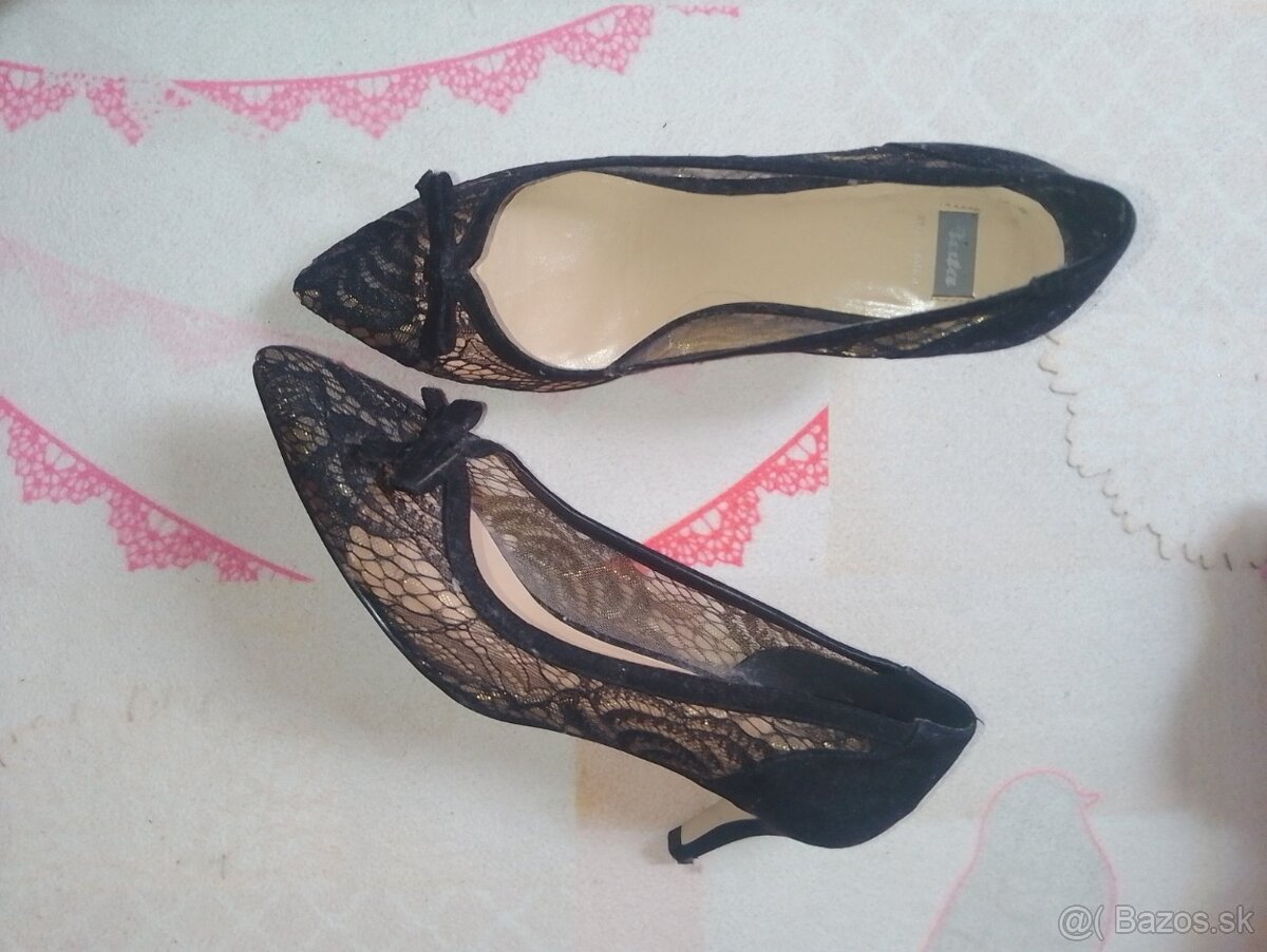 Čipkované lodičky Baťa - 2