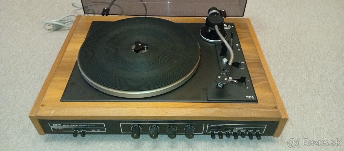 Predám gramofón Tesla NZC 431 + mikrofón - 2