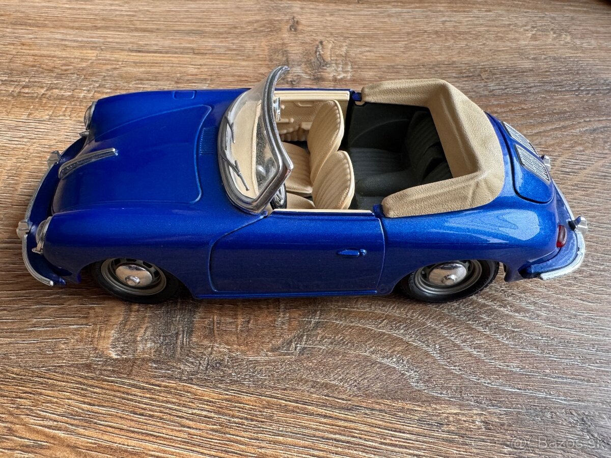 Sběratelský kovový model Porsche 356 B (1961). - 2