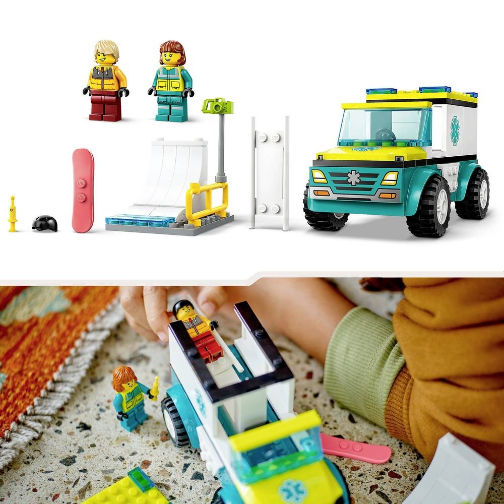LEGO City 60403 Sanitka a snowboardista - 2