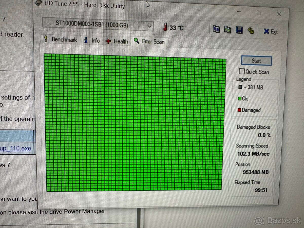 Predám HHD disk Seagate 1TB 3.5 - 2
