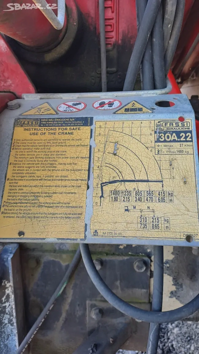 Hydraulická ruka Fassi F 30 A22 - 2
