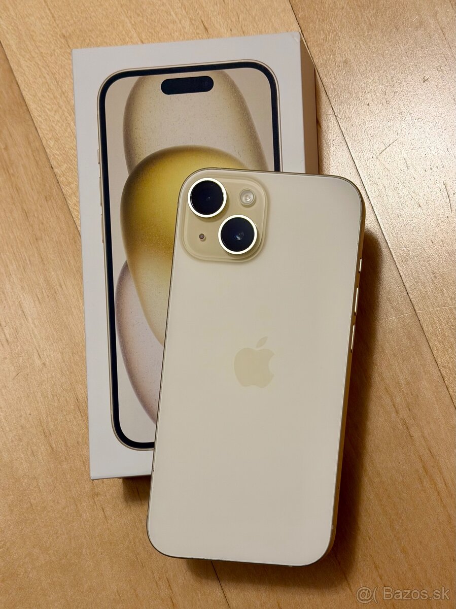 iPhone 15 Yellow BATERIE 100% TOP - 2