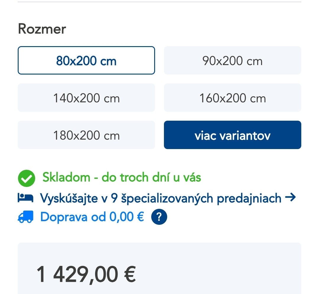 Matrac Pre Spánok Cashmire Plus 3.0 - 2