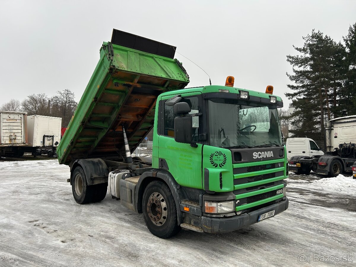 Scania P124G.420 3-STRANNÝ SKLÁPĚČ - 2