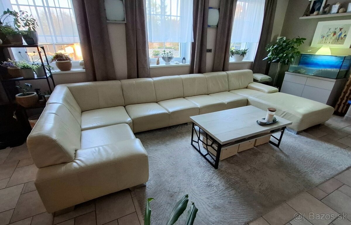 kožena sedačka v tvare U - 2