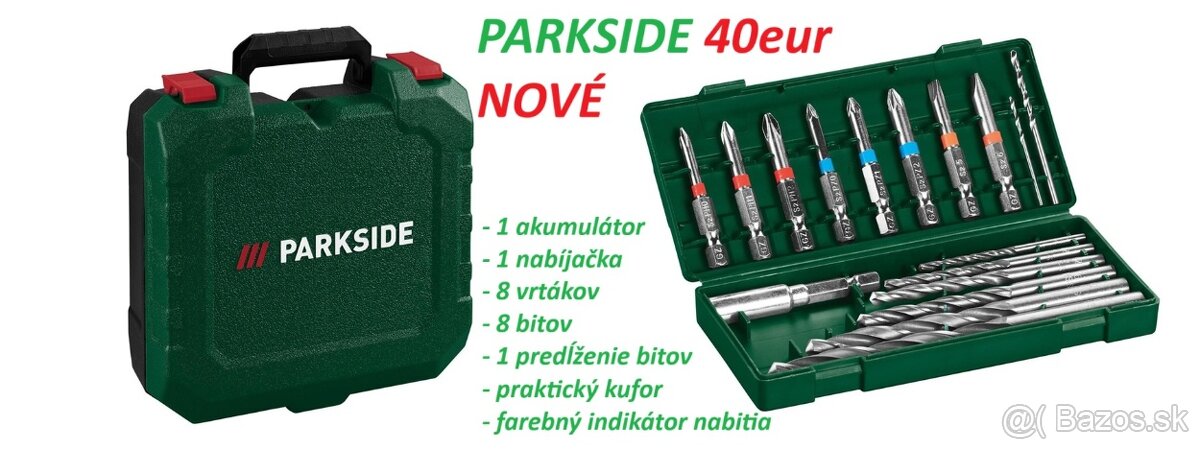 Aku vŕtacie skrutkovače Parkside - 2