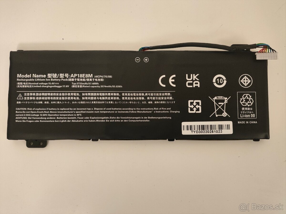 #L0063 Notebooková batéria AP18E8M – 15.4V ~57Wh - 2