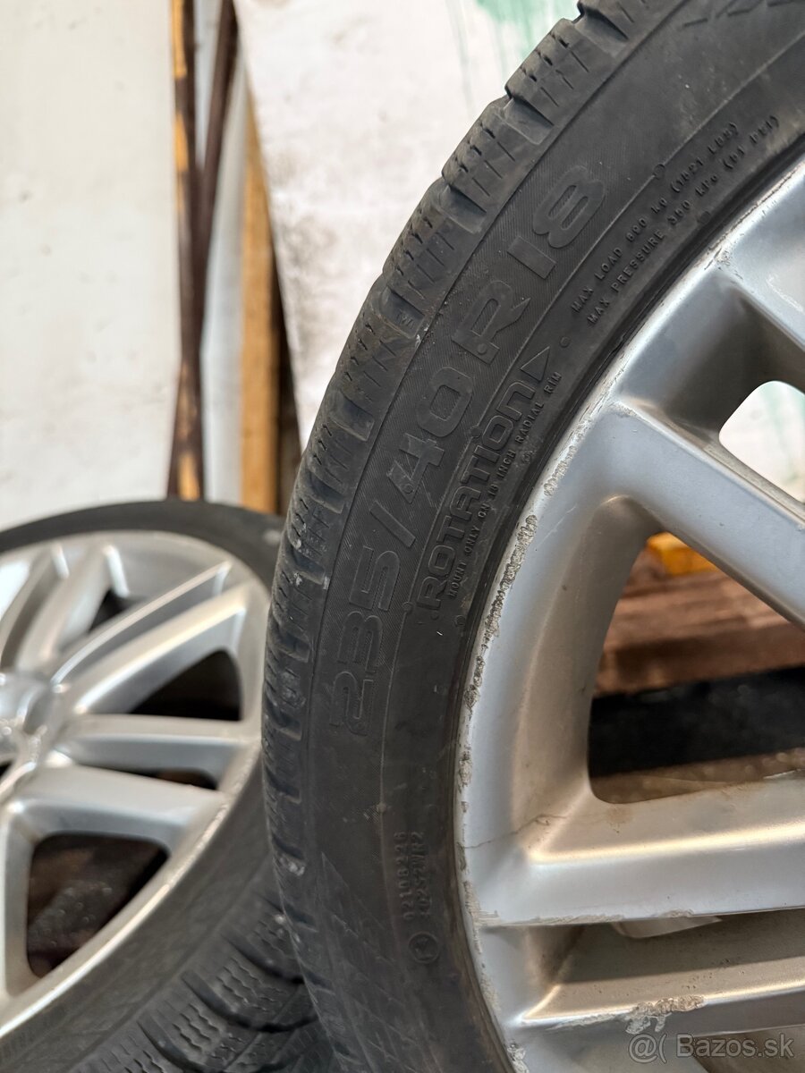 Predám originál Audi elektróny r18 so zimnými gumamy Nokian - 2