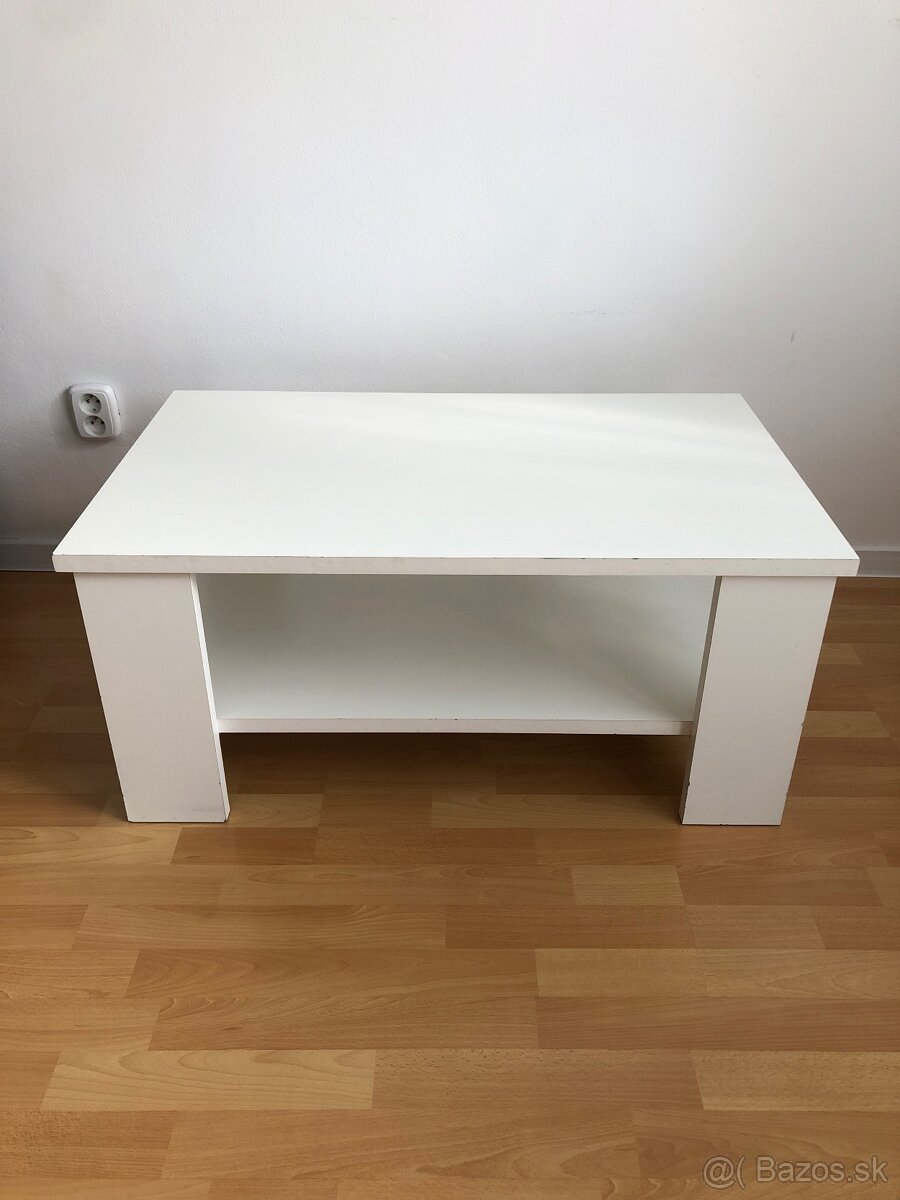 Konferenčný stolík biely - 2