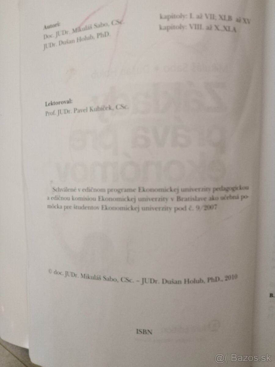 Základy práva pre ekonómov - 2