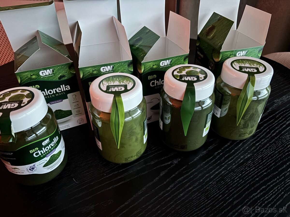 Predám 2× bio chlorellu a 2× bio jačmeň v prášku. - 2