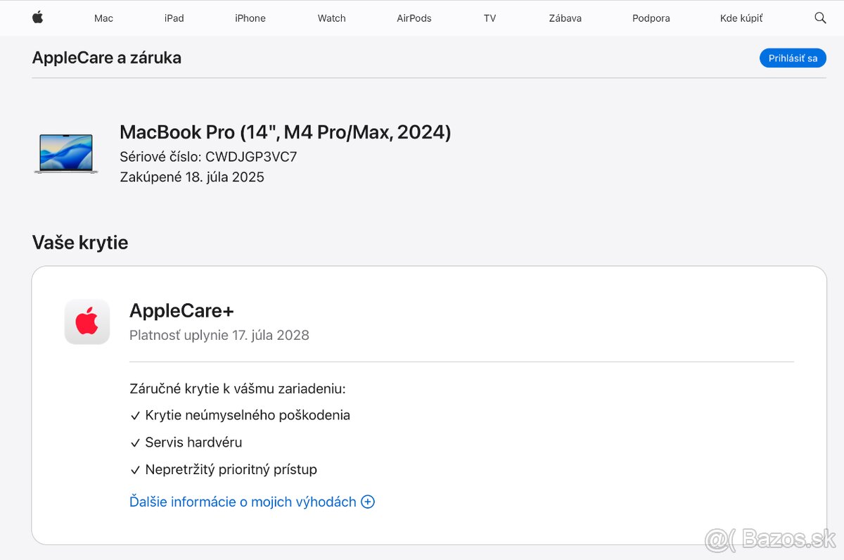 MacBook Pro 14" M4 Pro 24GB RAM 1TB SSD s AppleCare+ do 202 - 2