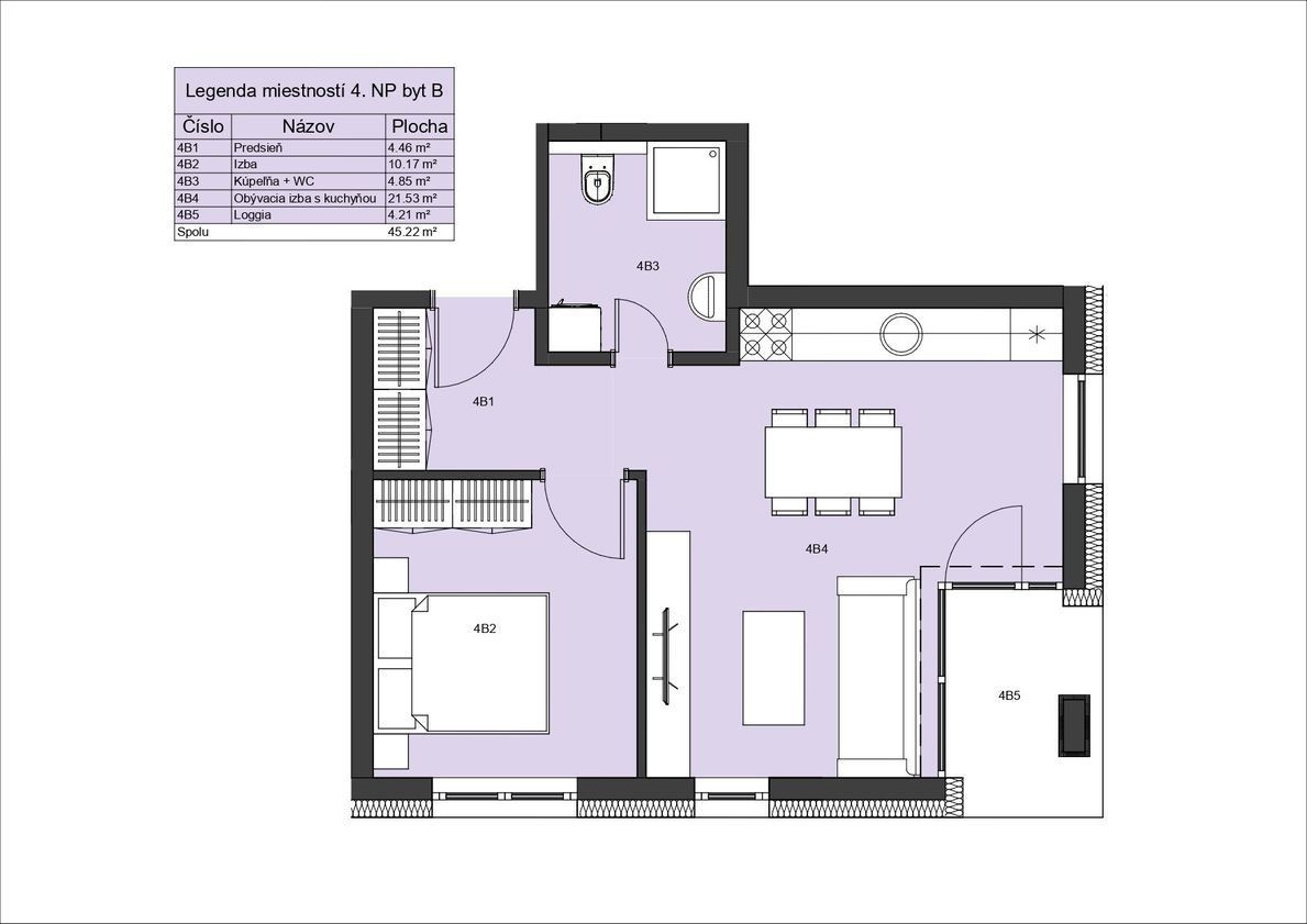 Na predaj 2-i byt s loggiou v novostavbe Square v Poprade - 2