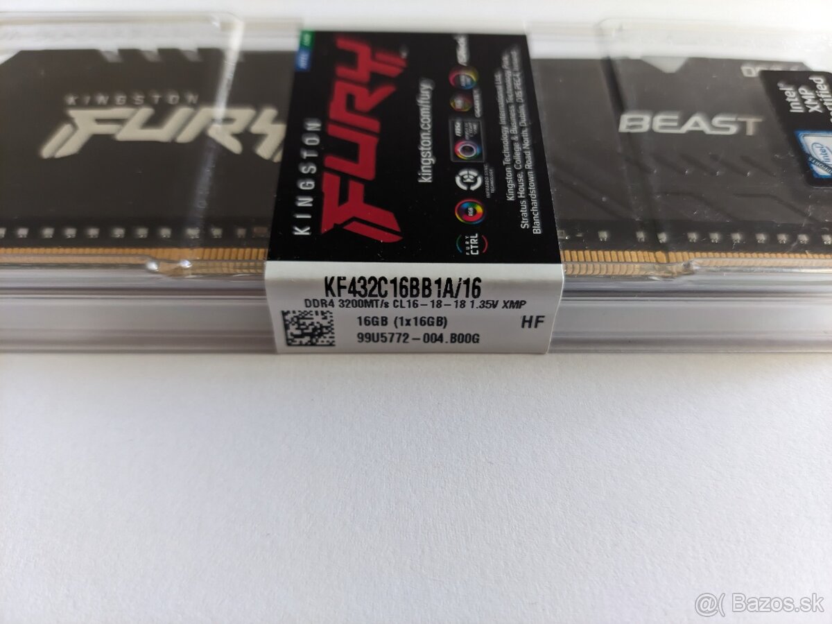 Kingston FURY Beast RGB DDR4 16GB DDR4 3200 MHz CL16 - 2