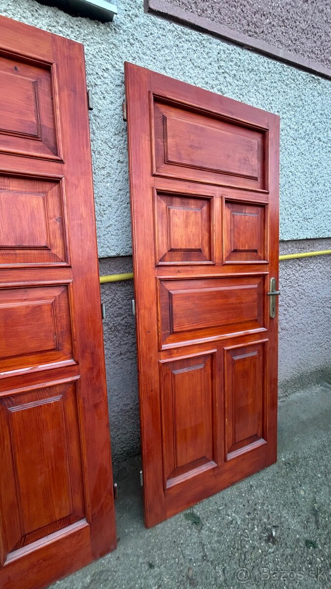 Masívne dvere zo zárubňou 80cm - 2