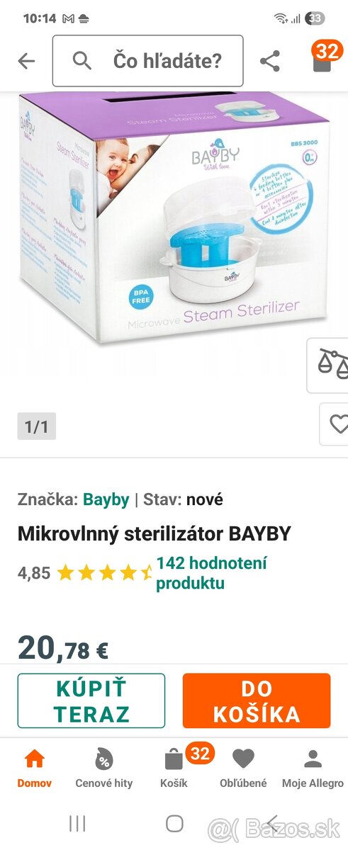 Mikrovlnný sterilizátor detských flašiek - 2