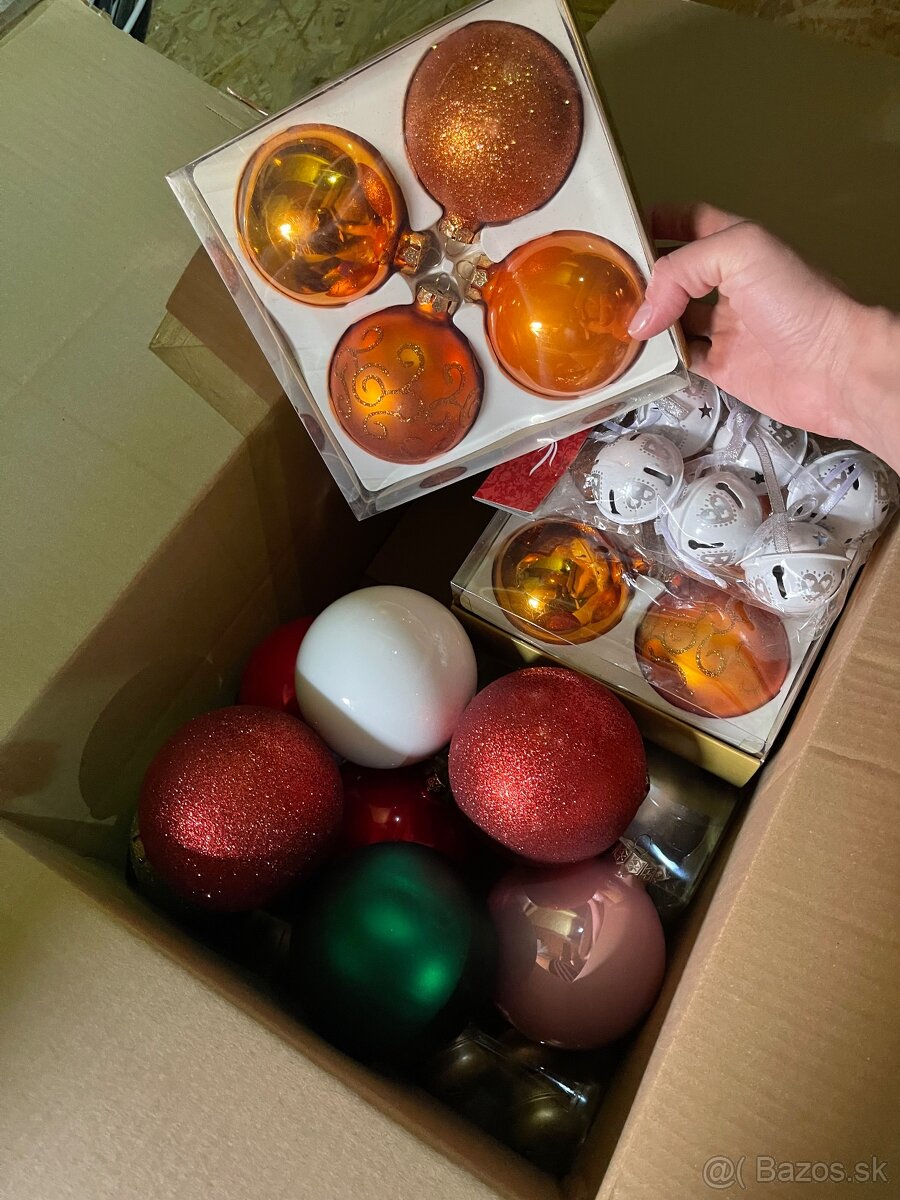 Sklenené Vianočné ozdoby - 2