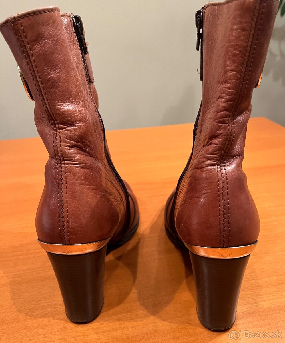 Kožené čižmy, veľ. 38 - 2