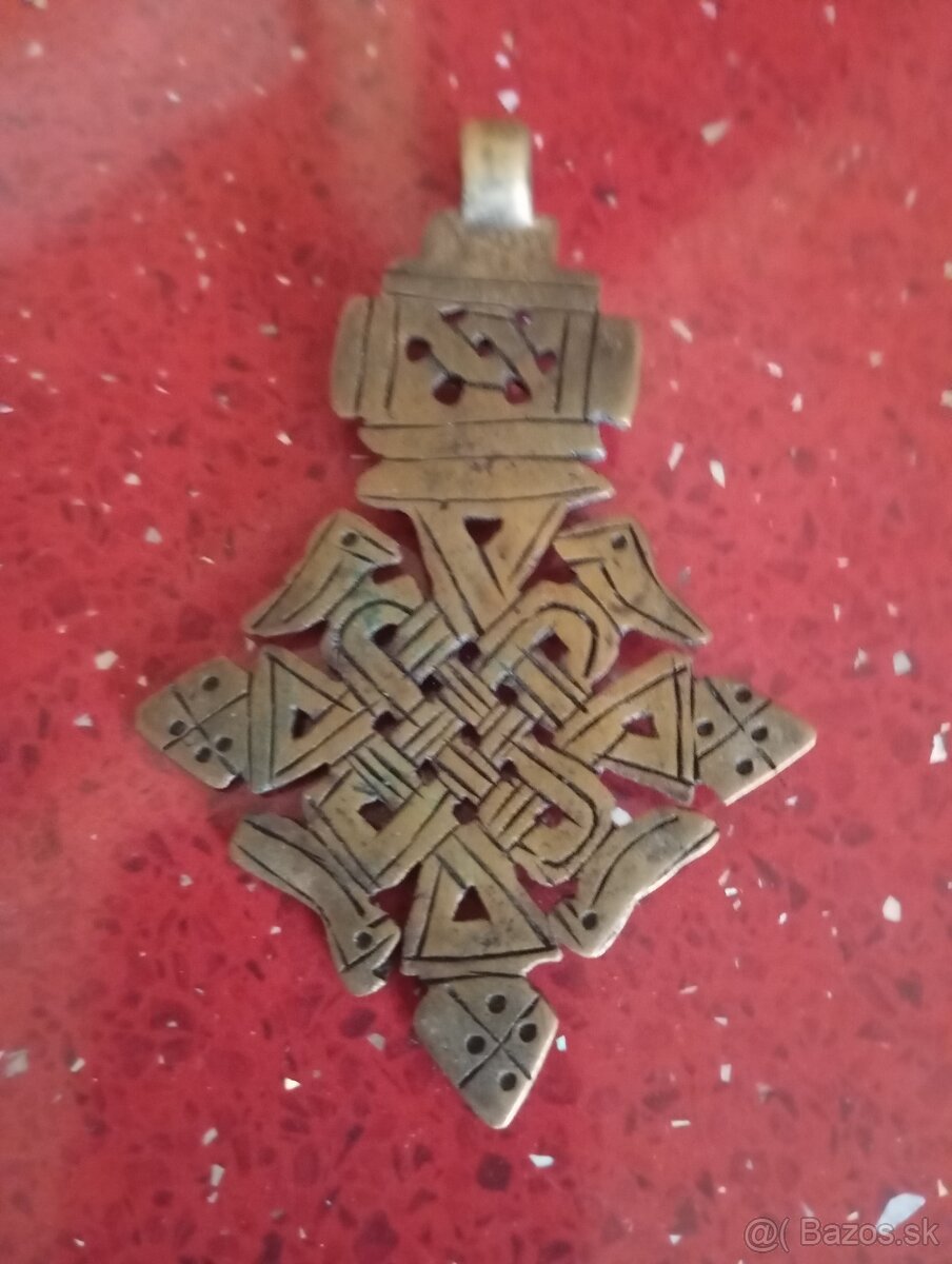 Etiopsky koptský kríž. - 2