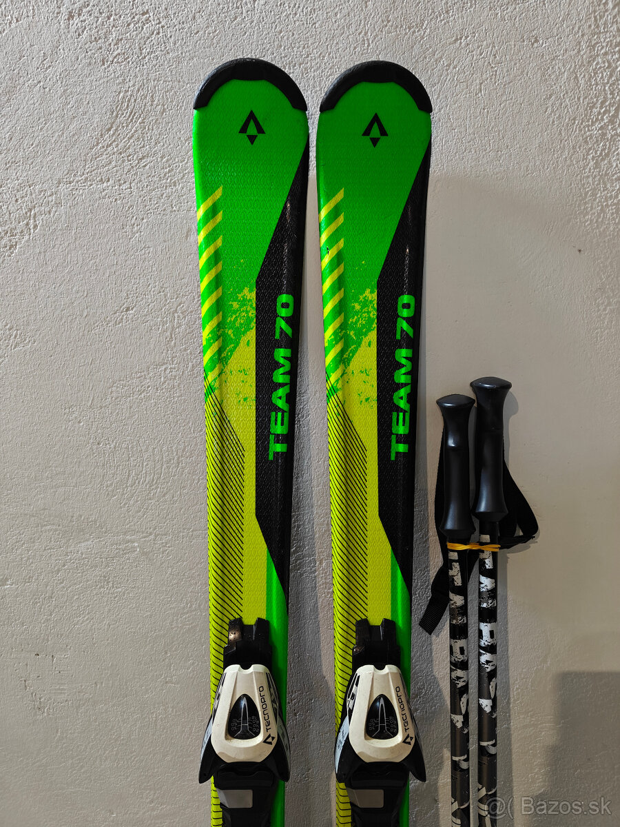 LYŽE TECNO PRO TEAM 70 140CM + LYŽIARKY SALOMON 41EUR - 2