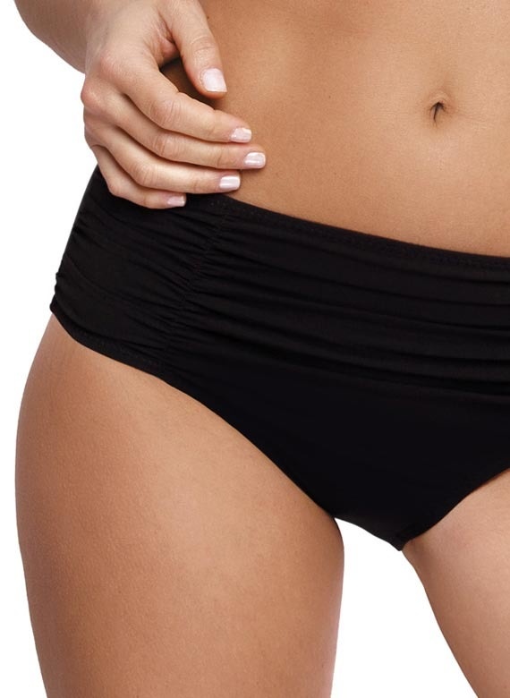 Vystužené čierne plavky pre plnoštíhle 2XL-5XL - 2