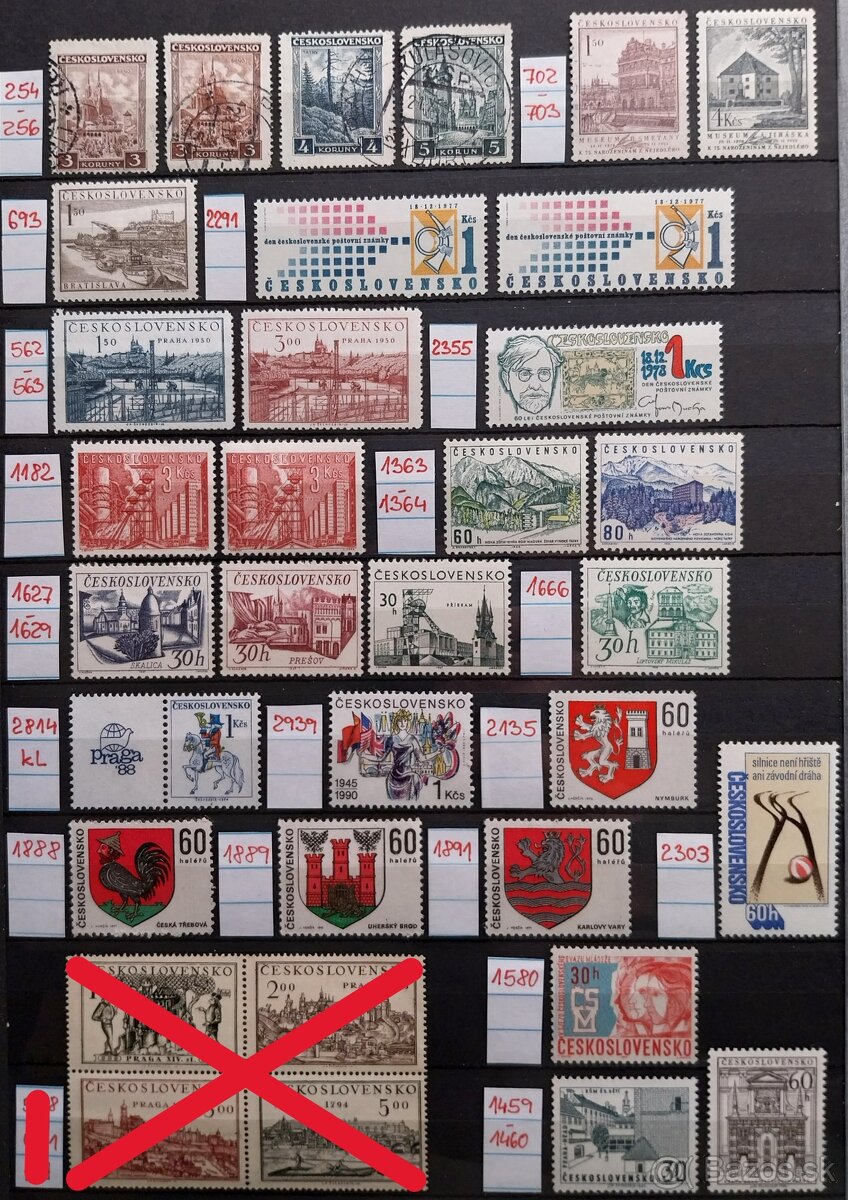 Známky ČESKOSLOVENSKO – 4 - 2