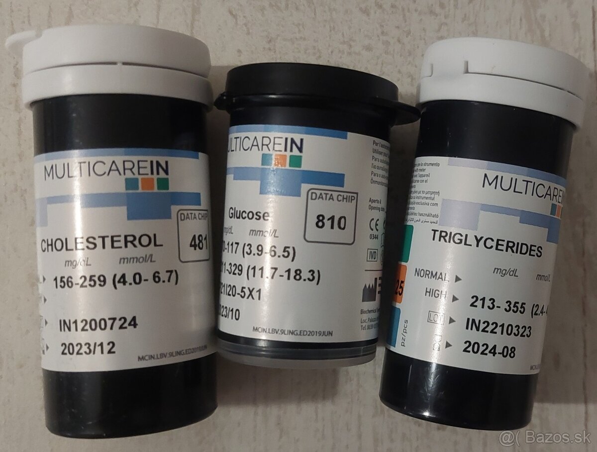 MultiCare IN 3v1-cholesterol, cukor, triglyceridy + lancety - 2