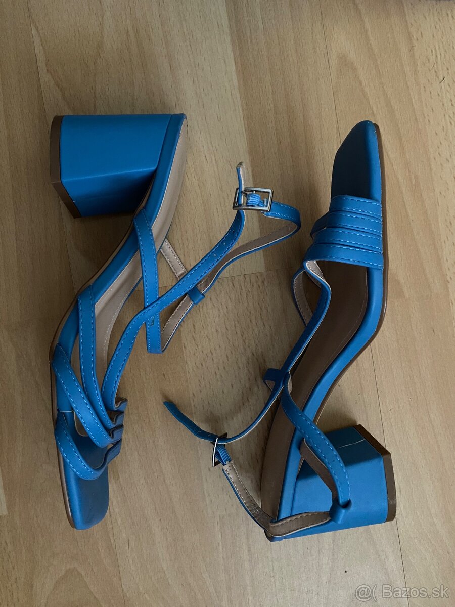 Dámske modré letné sandále - 2