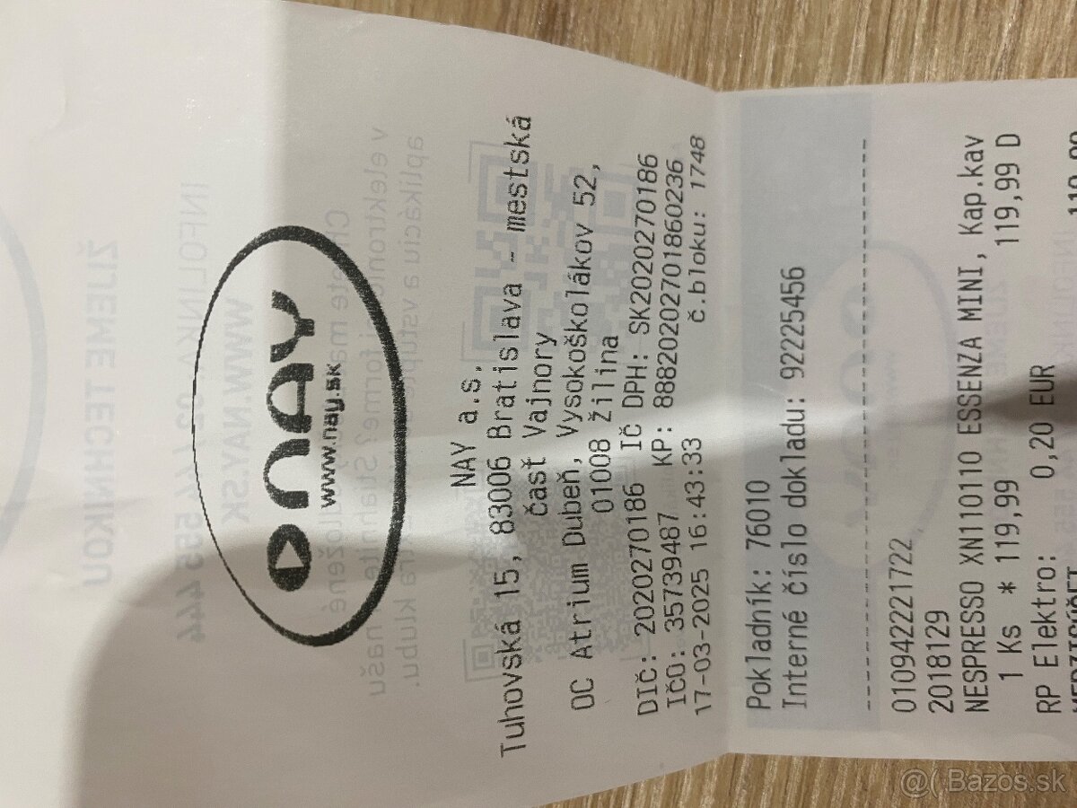 kavovar nespresso plus zaruka - 2