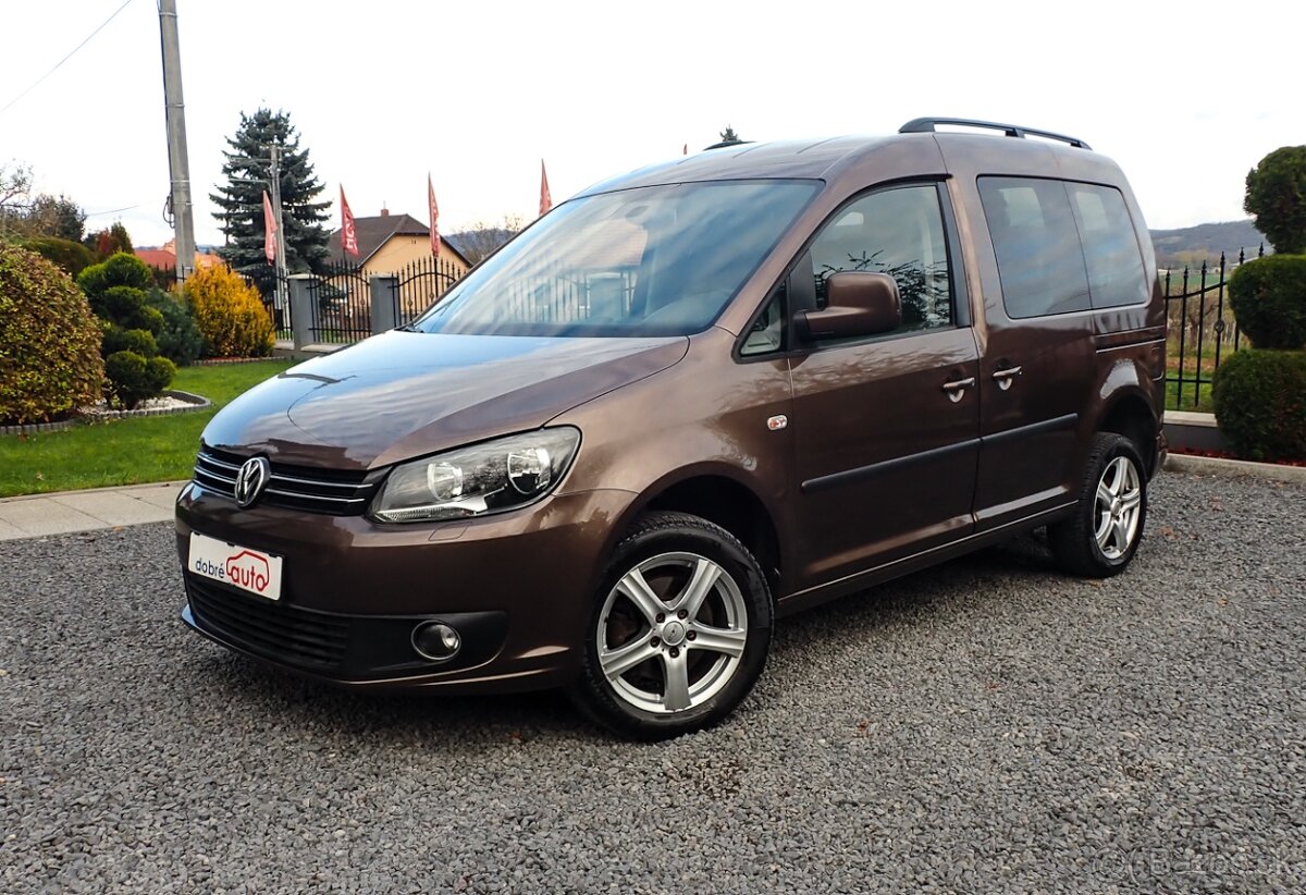 VOLKSWAGEN CADDY 2.0TDI 4x4 - 5MIEST - NAVI- VYHREV -ŤAŽNE - 2