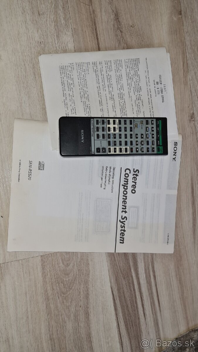 Predám Hifi zostavu Sony koloseum sen-R5520 - 2