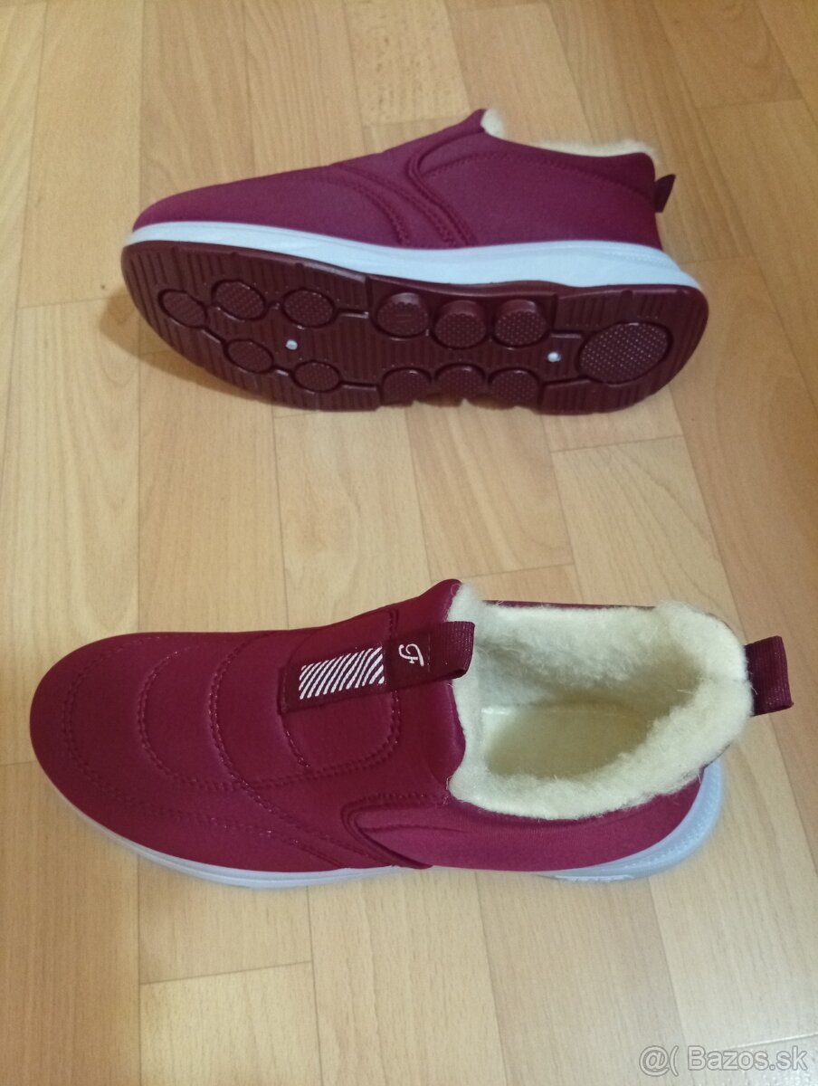 Teplá bavlnená vodeodolná obuv - 2