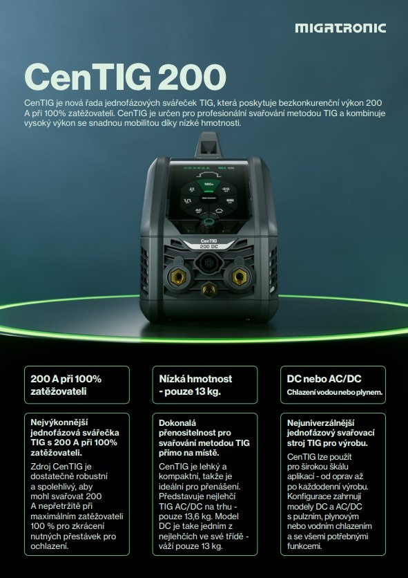 Zváračka Migatronic CenTIG 200 AC/DC - 2