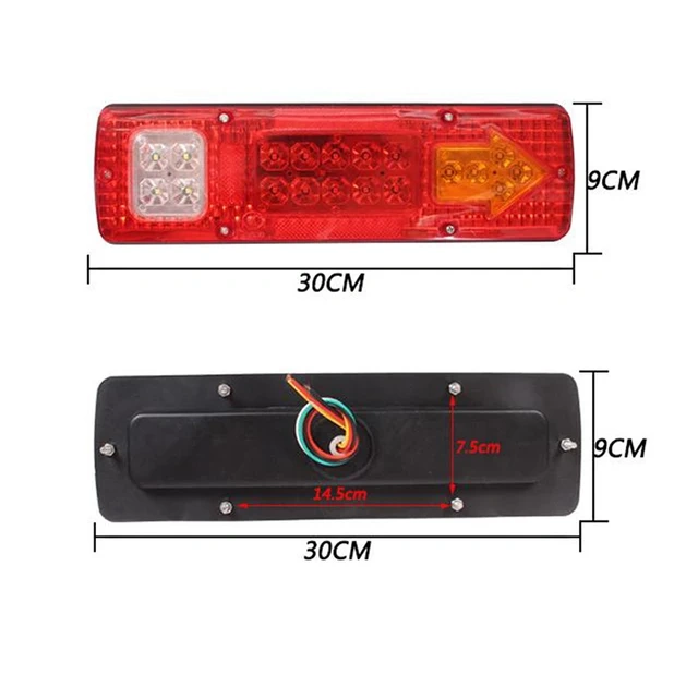 Led zadne svetlá privesny vozik traktor 19 Led - 2